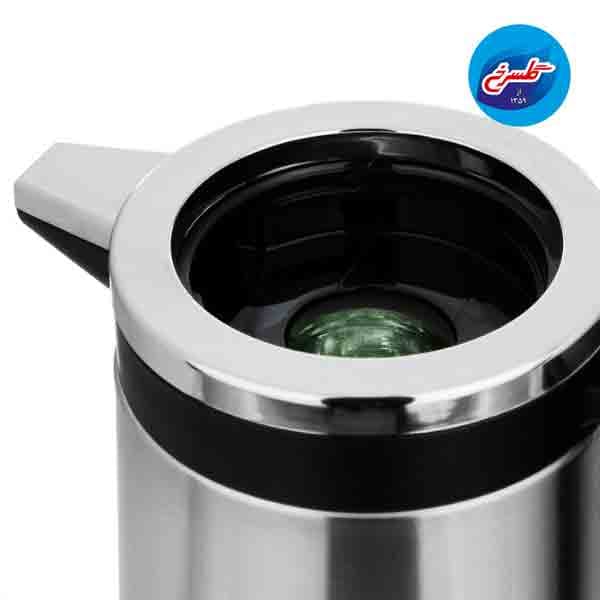 فلاسک شیشه دار یونیک 1 لیتر بدنه استیل — تصویر ۲