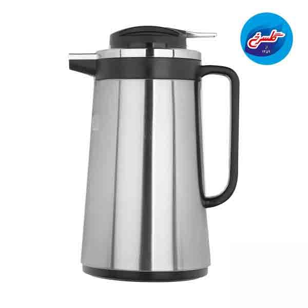فلاسک شیشه دار یونیک 1 لیتر بدنه استیل