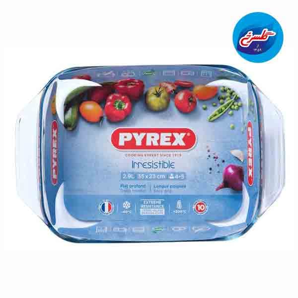 تابه مستطیل پیرکس 35*23 کد408