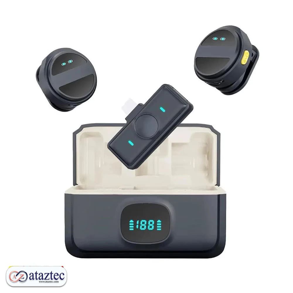 میکروفون بی‌سیم Neosail F33 | مدل Type-C و Lightning | حذف نویز هوشمند