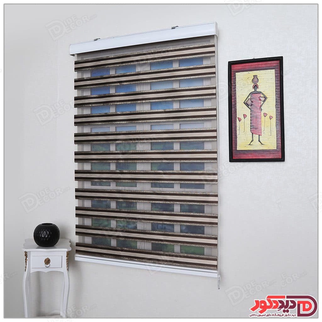 پرده زبرا مدل خط دار کد SD-1025-105 — تصویر ۳