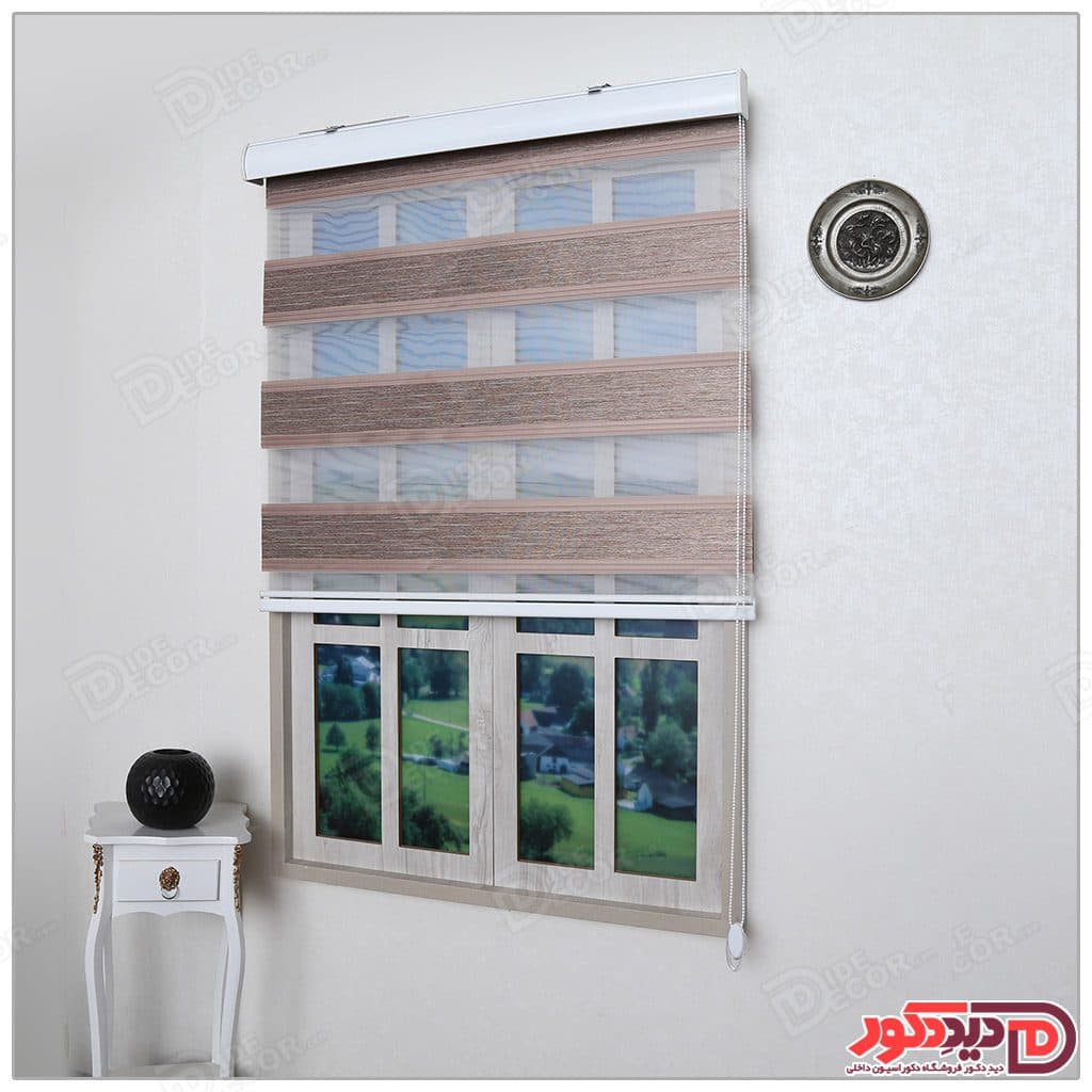 پرده زبرا مدل خط دار کد S-104-4
