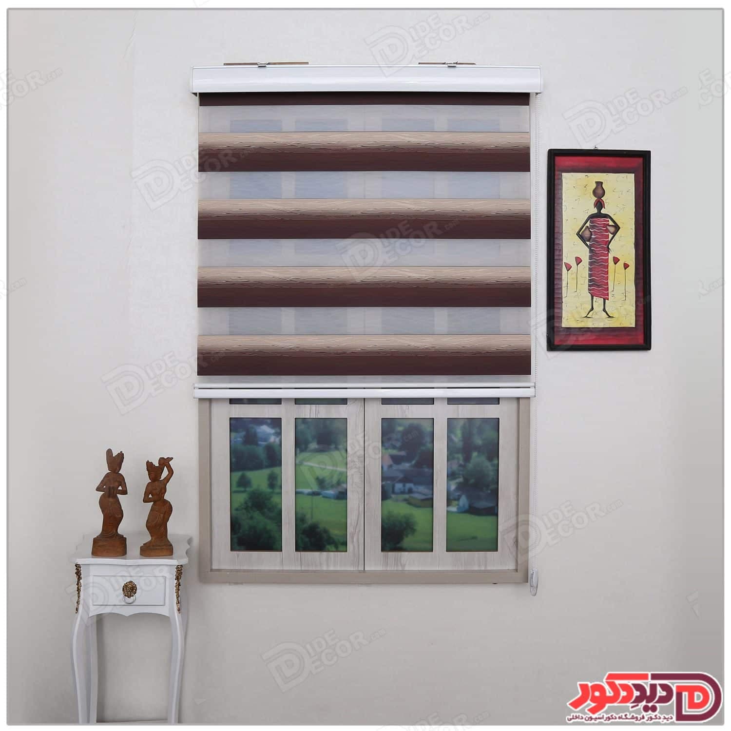 پرده زبرا مدل خط دار کد SNJ-5031-106