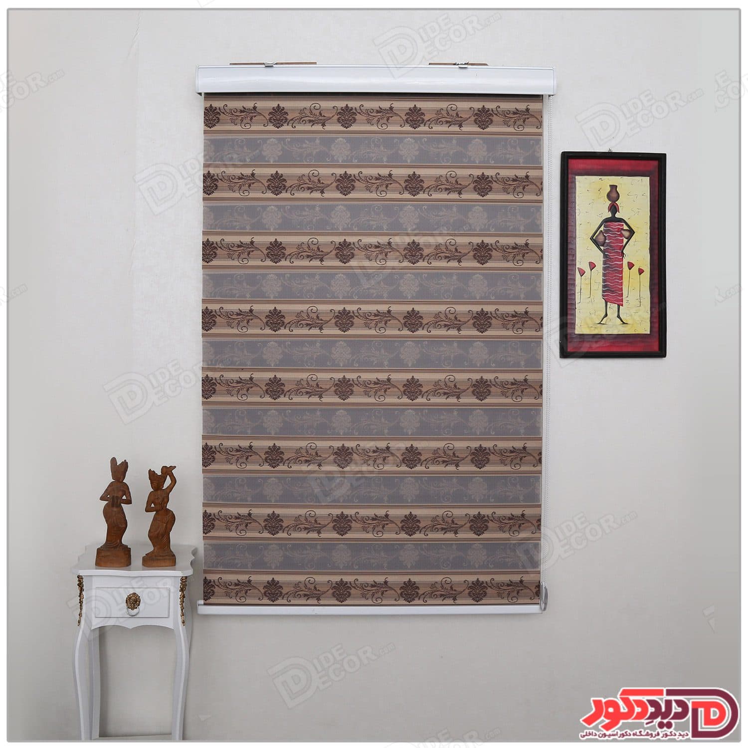 پرده زبرا ترک مدل پلیسه دار کد SNJ-5008-101 — تصویر ۴