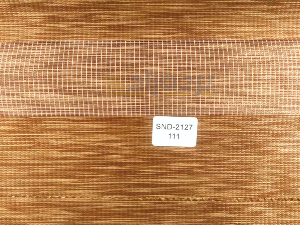 پرده زبرا طرح چوب قهوه ای کد SND-111 — تصویر ۳