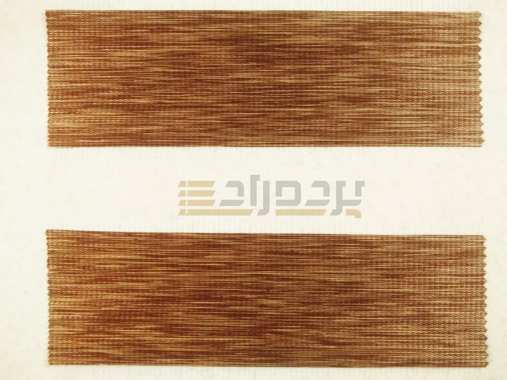 پرده زبرا طرح چوب قهوه ای کد SND-111 — تصویر ۲