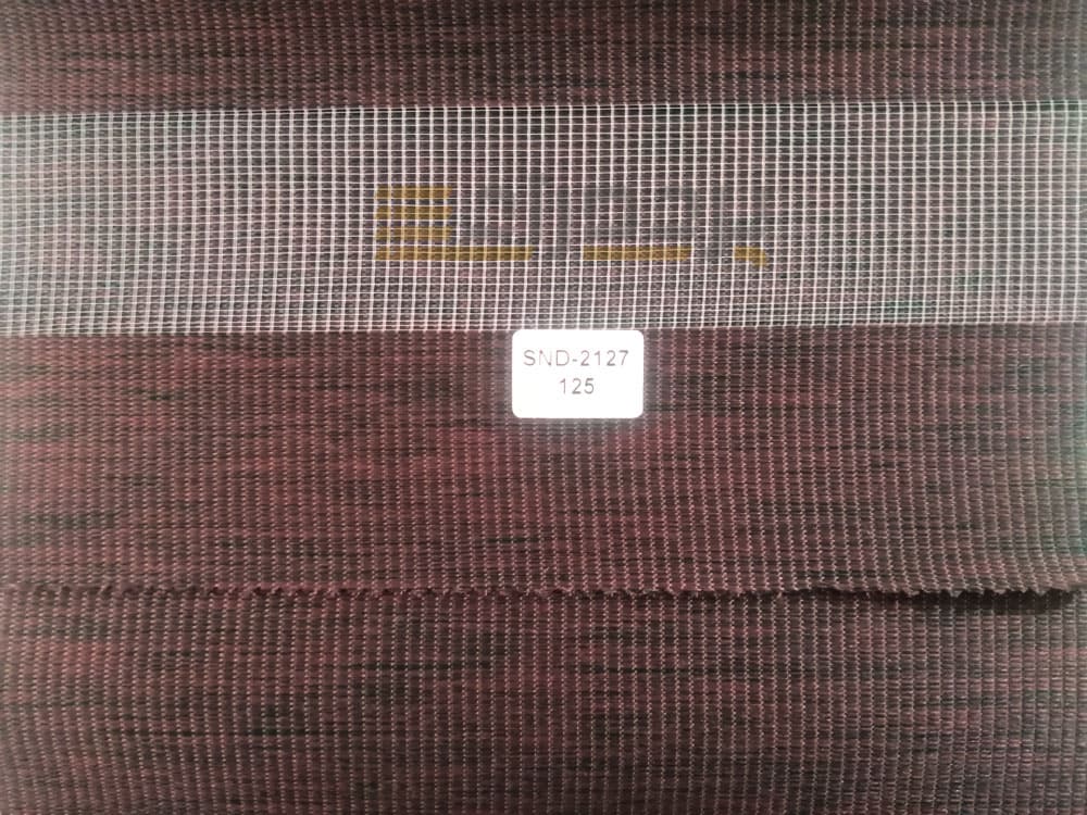 پرده زبرا طرح چوب زرشکی کد SND-125 — تصویر ۳