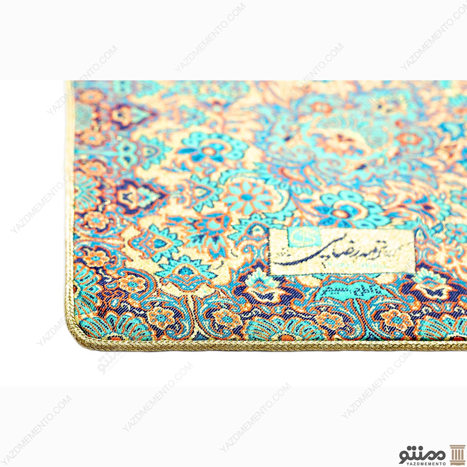 سرویس کامل رومیزی ترمه طرح سپهر رنگ فیروزه ای — تصویر ۶