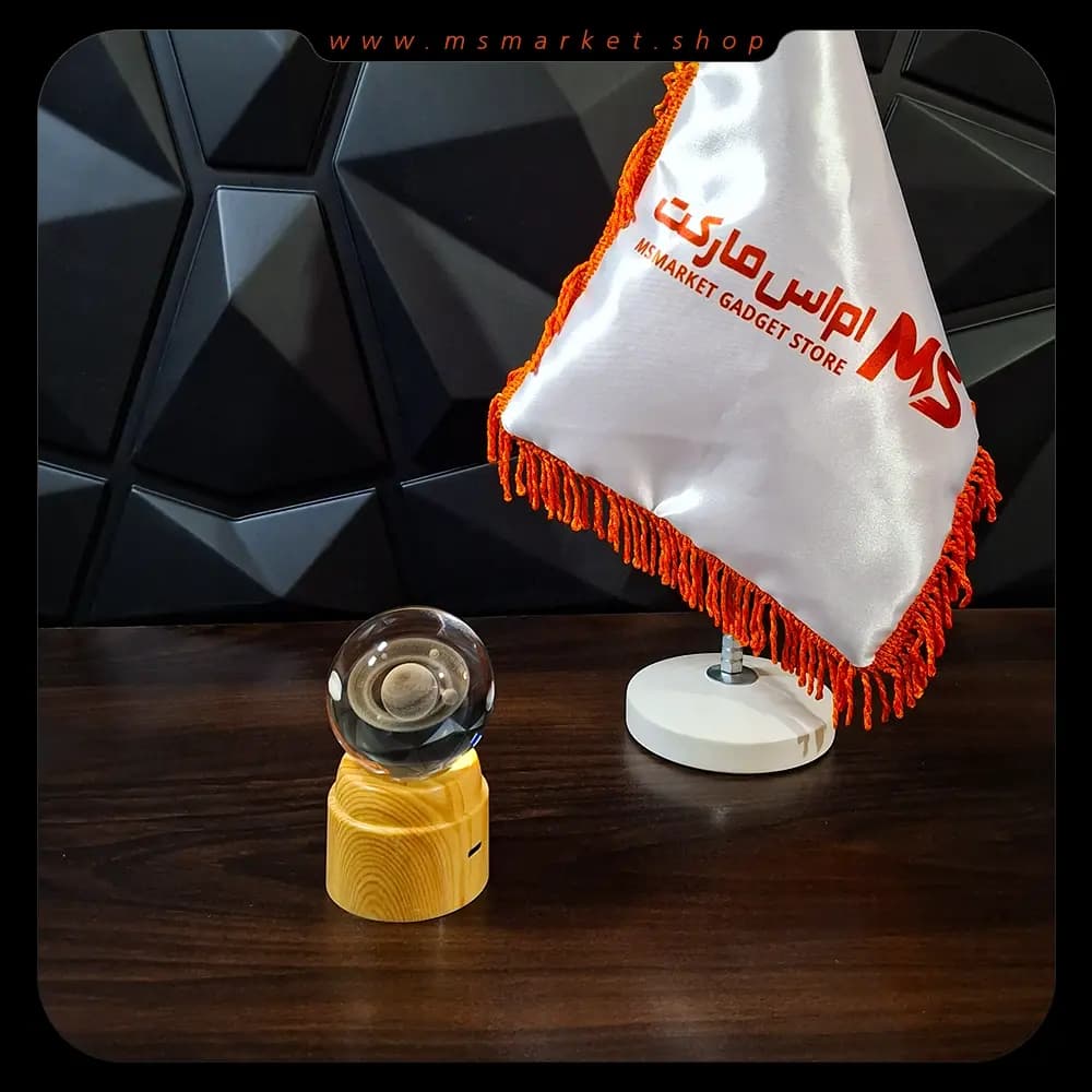 گوی کریستالی چرخان طرح زحل — تصویر ۳