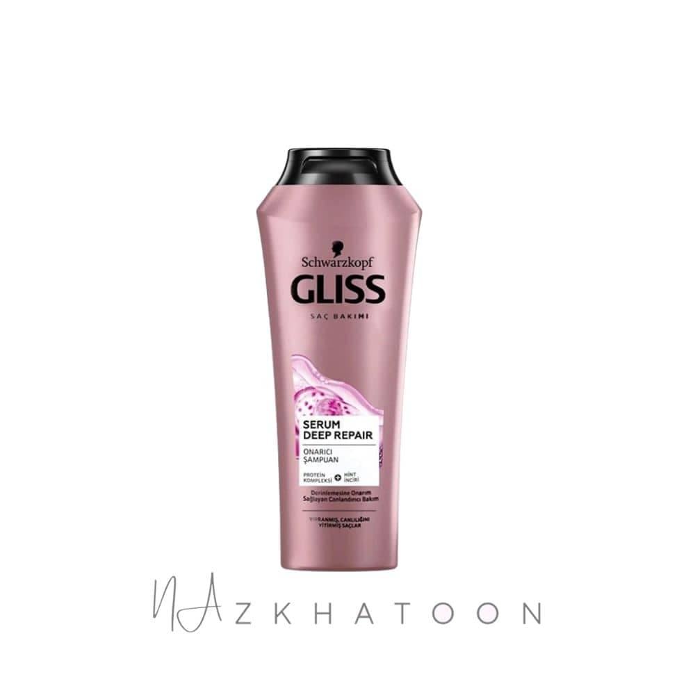 شامپو گلیس ترمیم عمیق ساختار مو با سرم آمینو‑پروتئین | Schwarzkopf Gliss Serum Deep Repair Shampoo