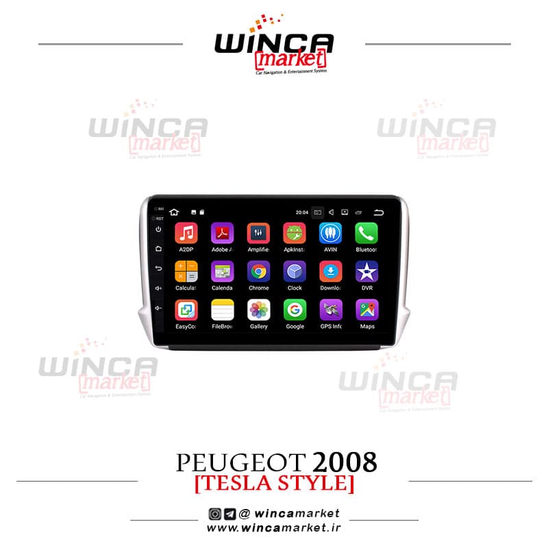 مانیتور پژو 2008 فابریک اندروید سری 116