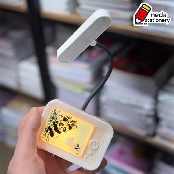 چراغ مطالعه و چراغ خواب تلویزونی طرح پاندا — تصویر ۳