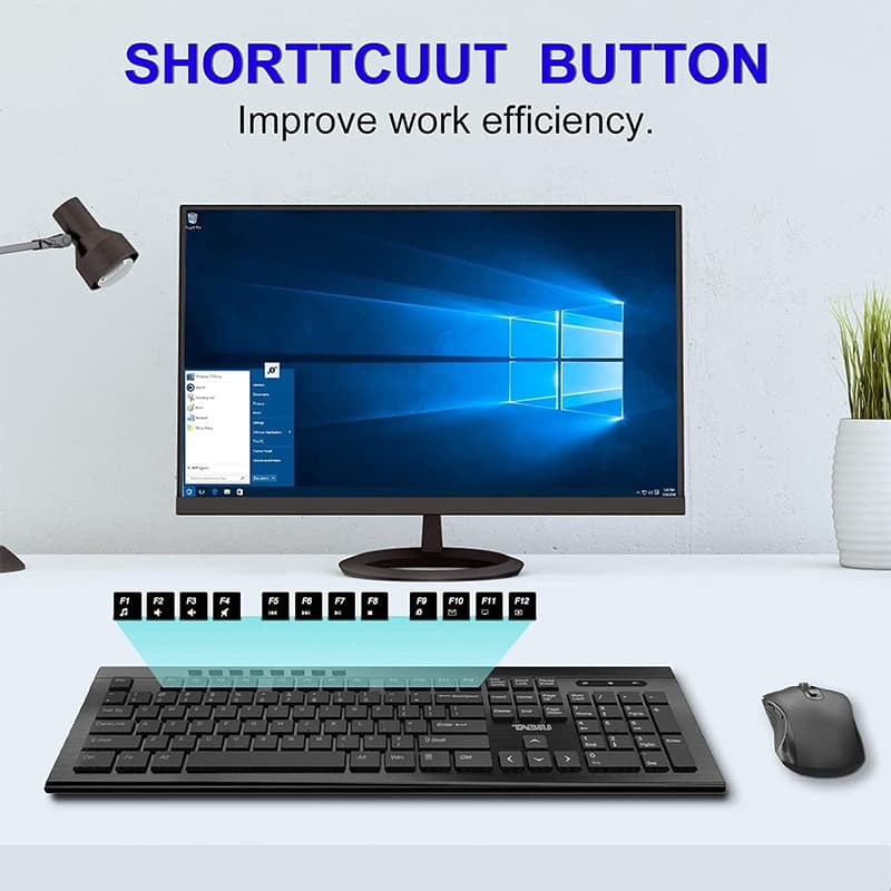 کیبورد بی سیم TABIU مدل CS8800 G — تصویر ۶