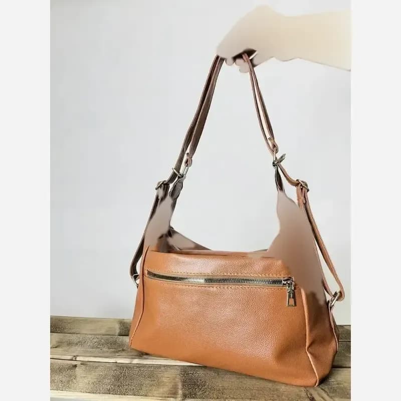 کیف زنانه شرانگ خارجی مدل مارون کوله پشتی و دوشی — تصویر ۵