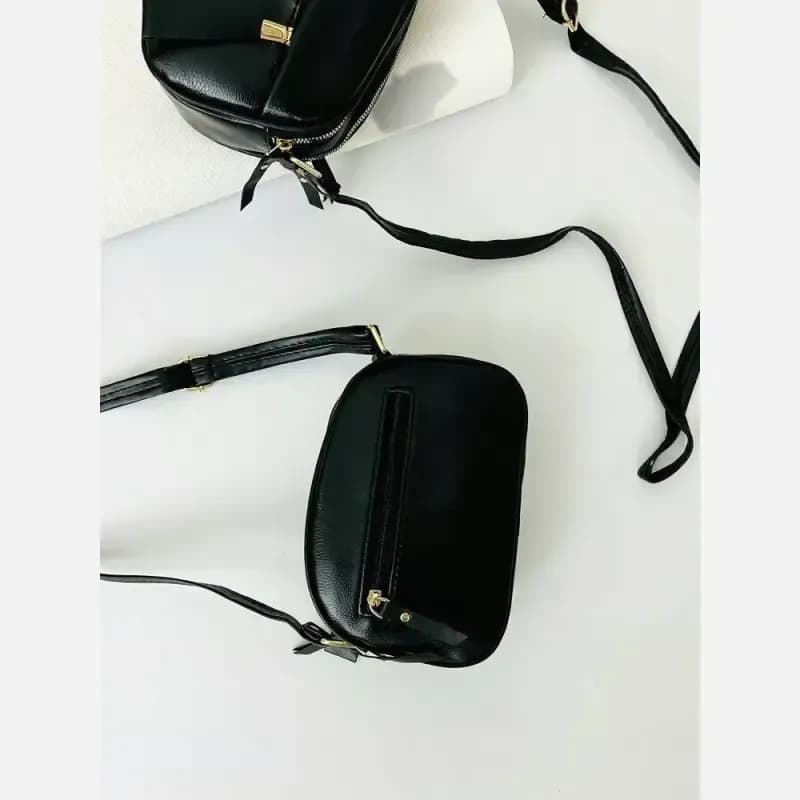 کیف ادویرو پلاس زنانه مشکی جنس شرانگ نرم مناسب روزمره سایز 14-22 — تصویر ۳
