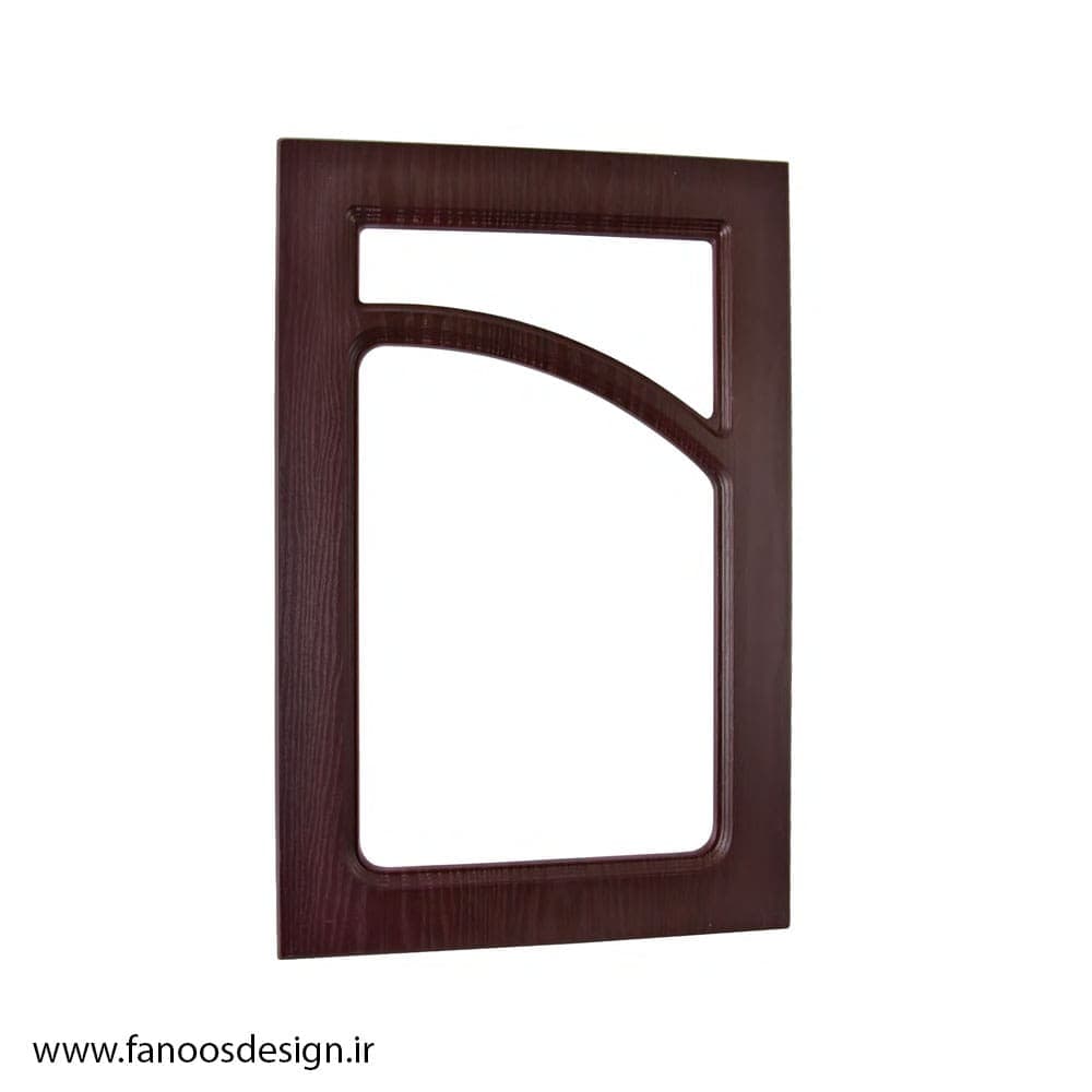 در کابینت ویترینی روکش ممبران مدرن مدل منحنی کد 0125