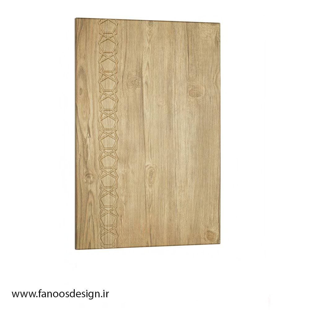 در کابینتی MDF روکش PVC منبت طرح الماس 048
