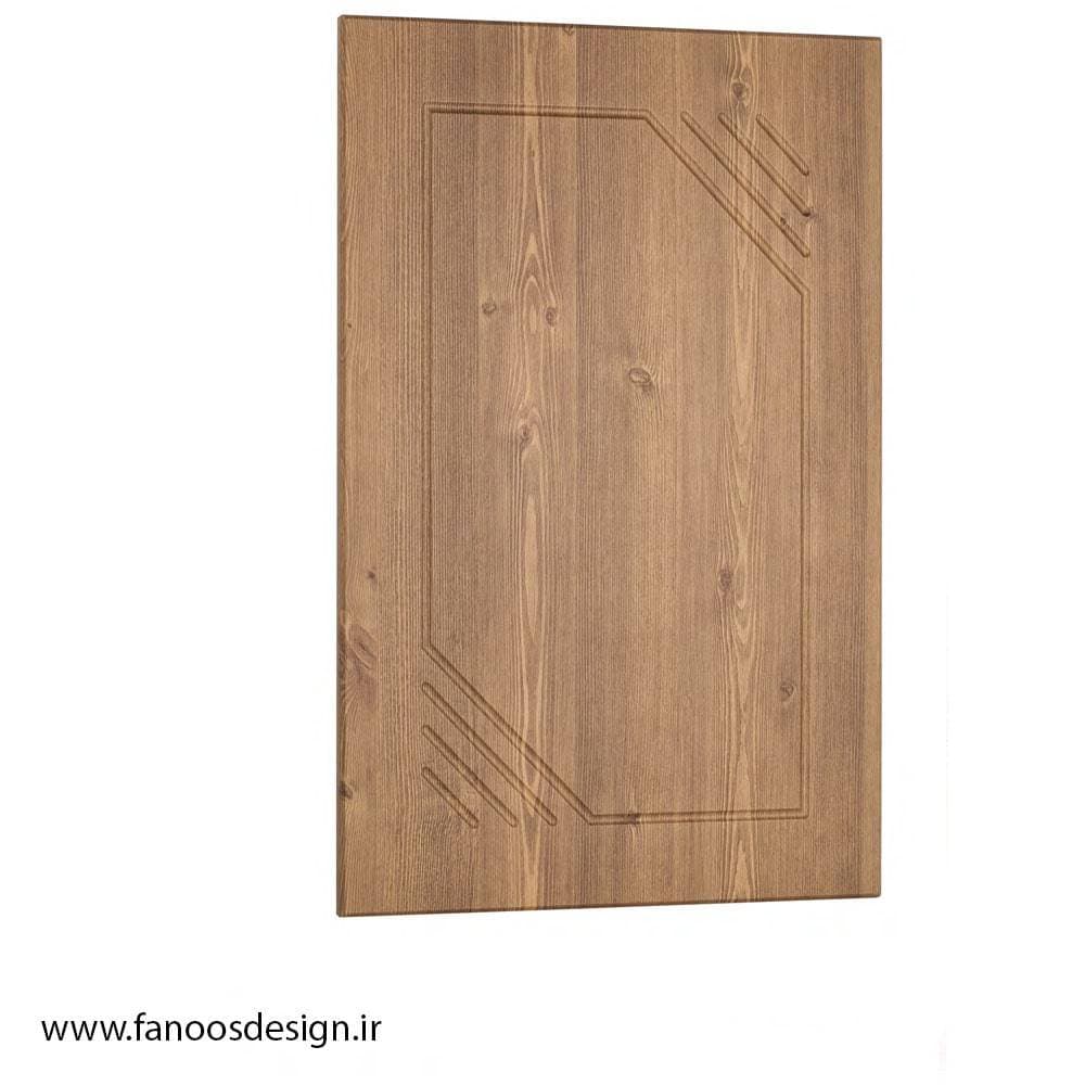 درب کابینتی MDF روکش ممبران منبت با طرح اریب کد 067