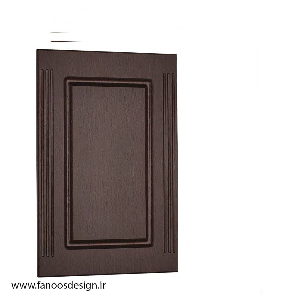 درب کابینت روکش PVC تک قاب دانه شیاردار کد031