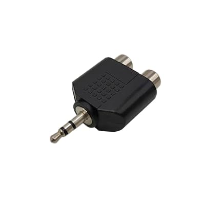 تبدیل 2 به 1 AV به جک 3.5 میلی متری مادگی به نری کد 8370 — تصویر ۳