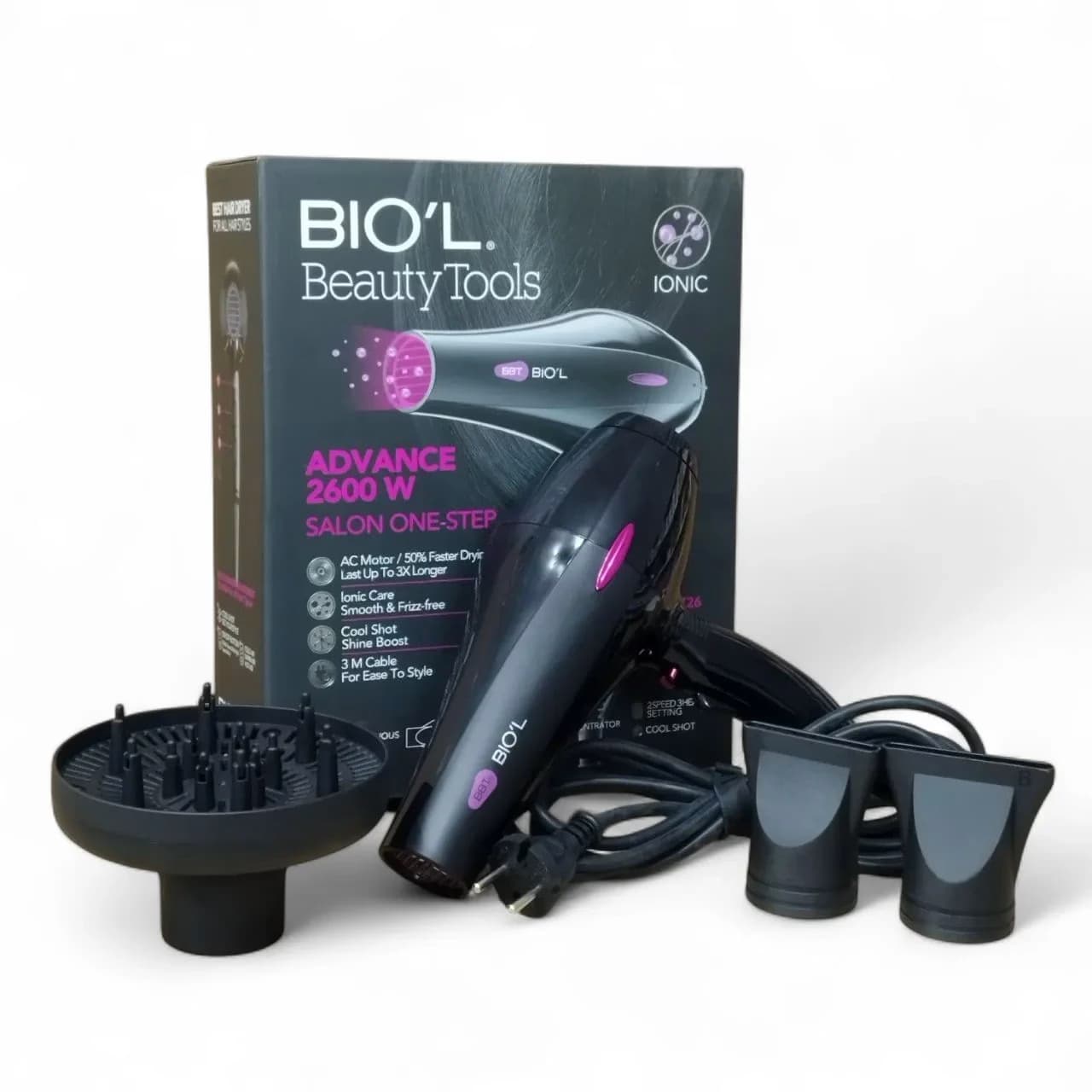 سشوار حرفه ای بیول مدل Beauty Tools BHD726 توان 2600 وات — تصویر ۲