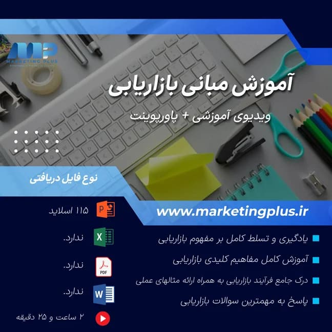 آموزش مبانی بازاریابی : آموزش ویدیویی و پاورپوینت مبانی بازاریابی