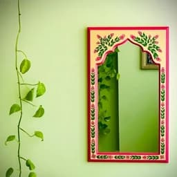 آینه دکوراتیو چوبی نقاشی شده2 — تصویر ۲