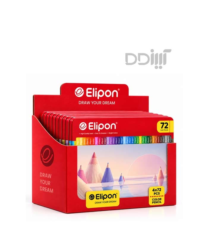 مداد رنگی 72 رنگ الیپون | Elipon