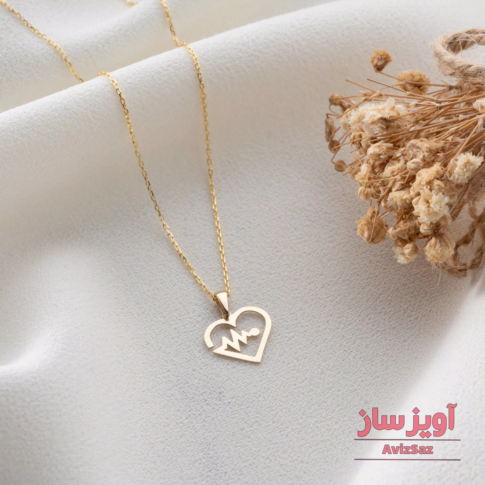 گردنبند ضربان قلب کد 100904