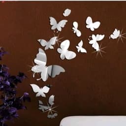 اینه دکوراتیو مدل پروانه مجموعه چهارده عددی — تصویر ۲