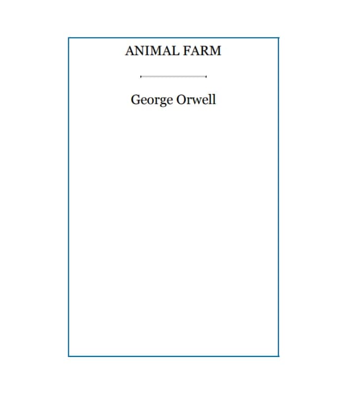 کتاب Animal Farm (مزرعه حیوانات) اثر George Orwell | نسخه PDF