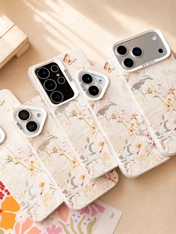 قاب SoCool طرح شکوفه و پروانه گوشی آیفون 11 پرو — تصویر ۲