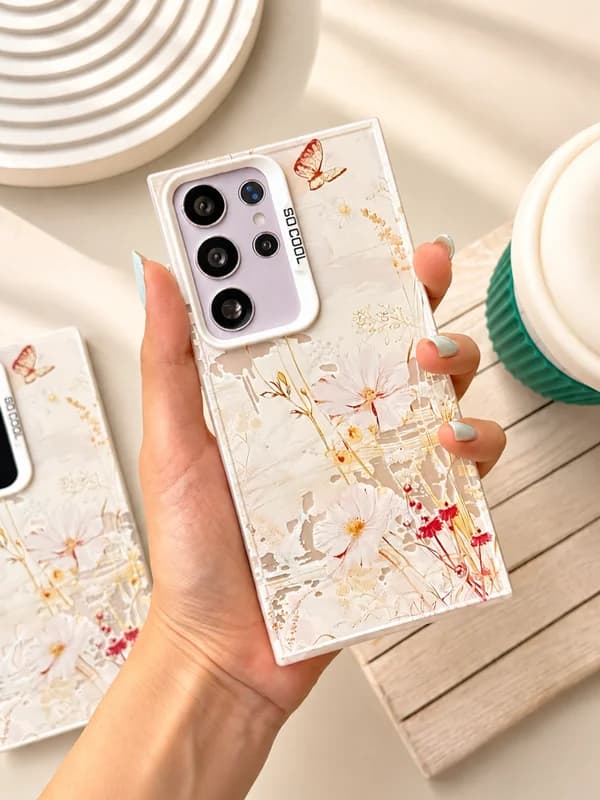 قاب SoCool طرح شکوفه و پروانه گوشی شیائومی ردمی نوت 14 4G — تصویر ۷