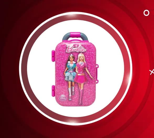 آدامس قوطی فلزی طرح باربی 12 عددی Barbie — تصویر ۲