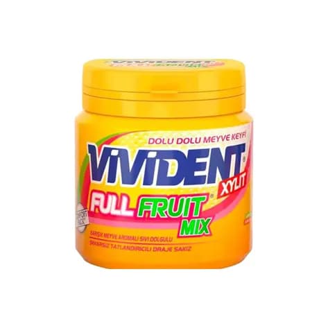 آدامس میوه ای مغز دار ویویدنت 90 گرم Vivident