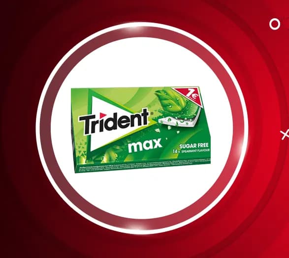 آدامس بدون قند مکس دیوسموس تریدنت 12 عددی Trident Max — تصویر ۲
