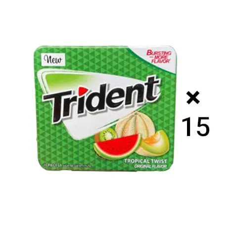آدامس مرکبات بدون قند تریدنت 15 عددی Trident