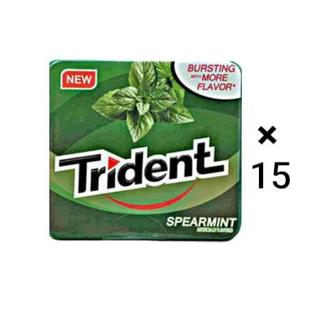 آدامس نعنایی بدون قند تریدنت 15 عددی Trident