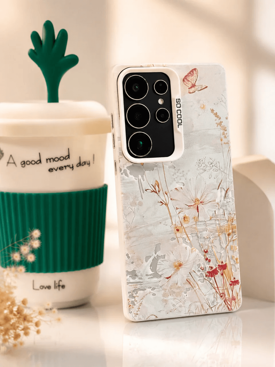 قاب SoCool Butterfly Bloom (کدC2248) مناسب برای A54