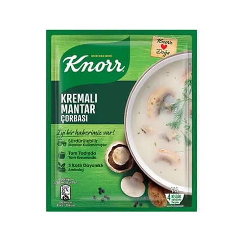سوپ قارچ خامه ای کنور 63 گرمی Knorr
