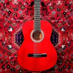 گیتار دیاموند رنگ قرمز گیلاسی همراه با کیف ضد ضربه و پیک(مضراب) و با ارسال رایگان — تصویر ۲