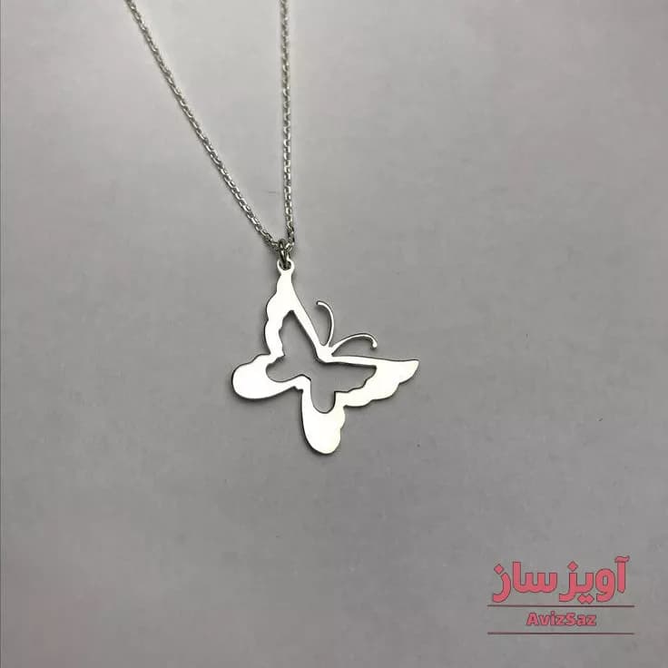 گردنبند پروانه کد 100810
