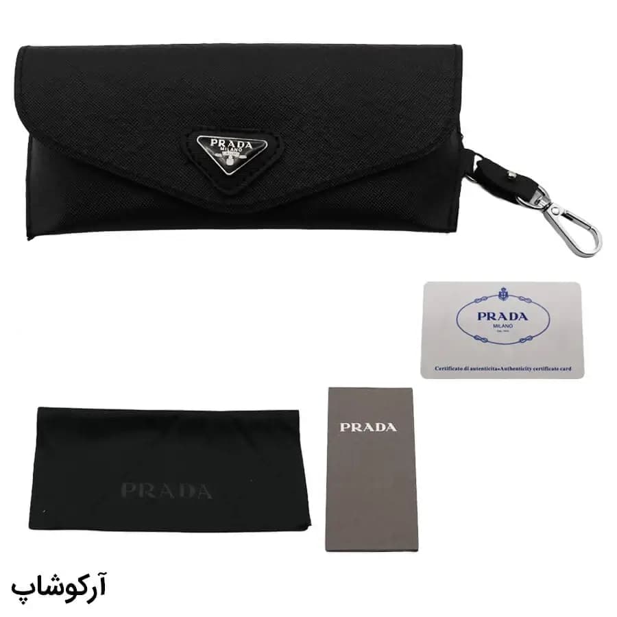 پک اورجینال عینک برند پرادا (PRADA) با تمام تجهیزات (بدون کارتن) مدل 992839-1
