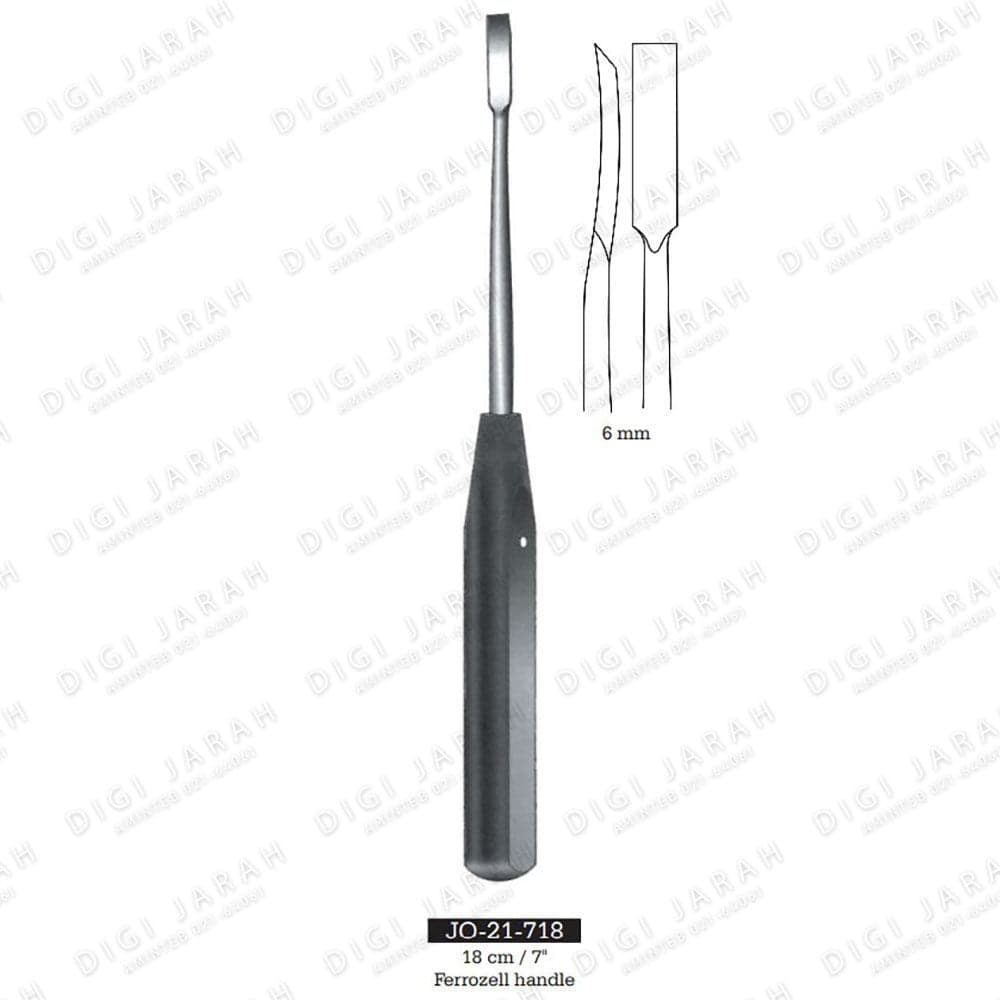 الویتور دسته چوبی راست/منحنی JO-21-718 surgicon6MM