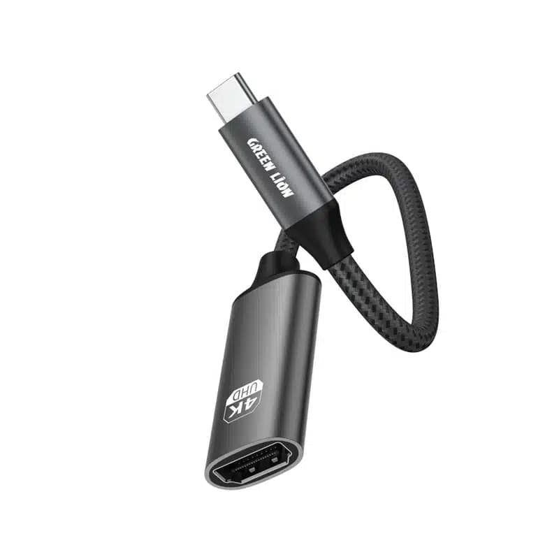 کابل تبدیل USB-C به HDMI گرین لاین GN4KCTHDMIBK، 4K@60Hz