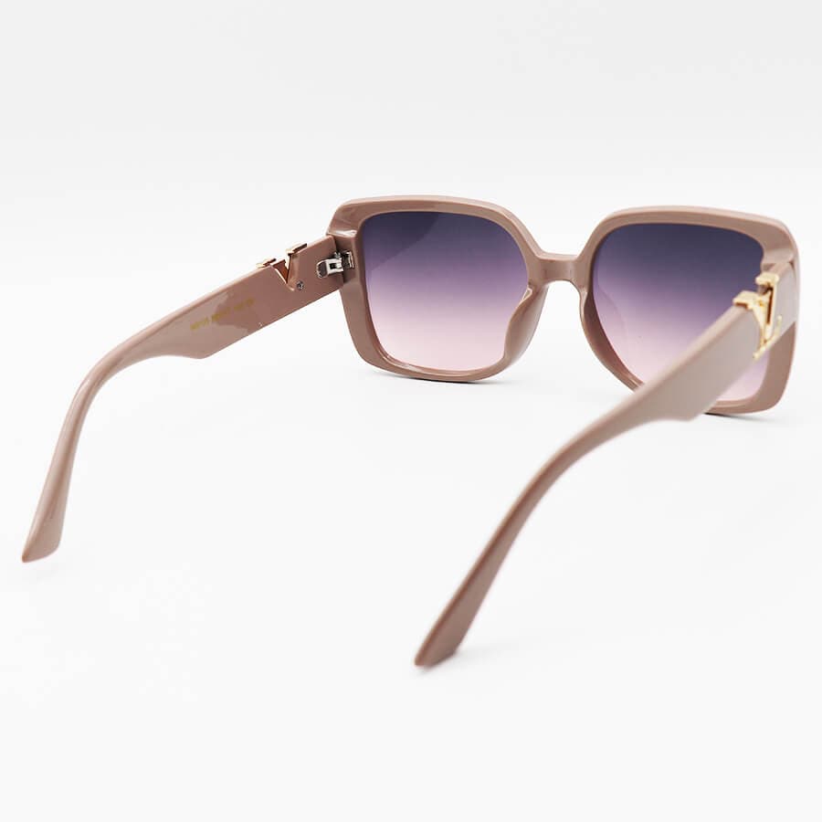 عینک آفتابی LOUIS VUITTON با فریم مربعی شکل، آبی رنگ و لنز دودی سایه روشن مدل M9105 — تصویر ۹