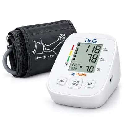 دستگاه فشار خون دیجیتالی سخنگو دکتر جی DR.G iHealth مدل EN401 — تصویر ۲