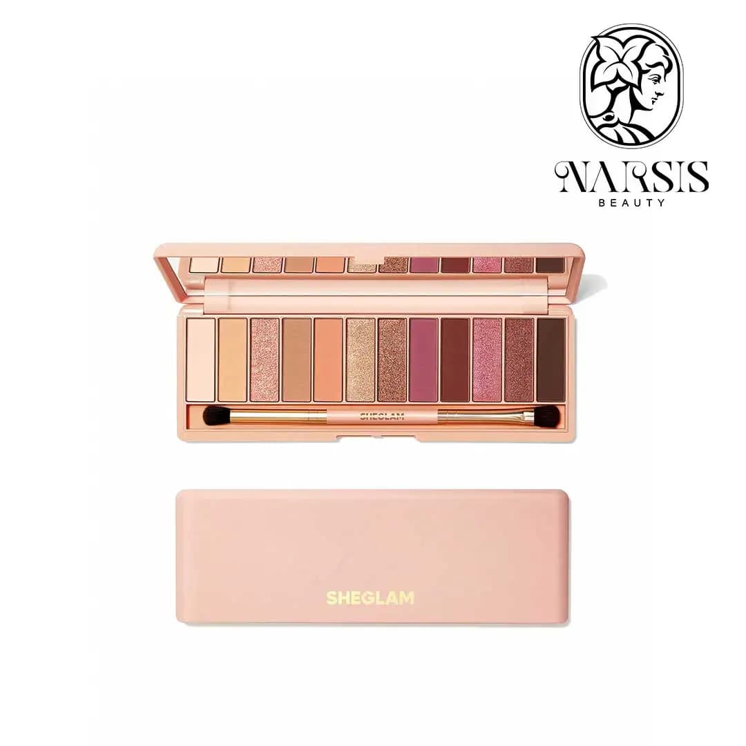 پالت سایه چشم 12 رنگ مدل برری برند شیگلم(SHEGLAM BERRY)