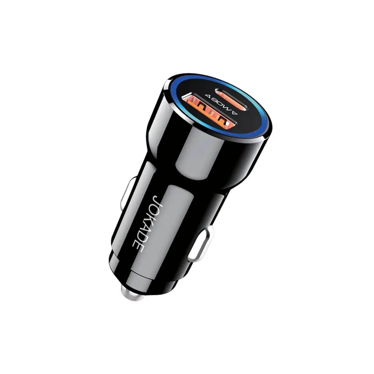 شارژر فندکی تایپ سی ۹۰ وات جوکید مدل JH047 دو پورت سوپر فست با خروجی PD و USB