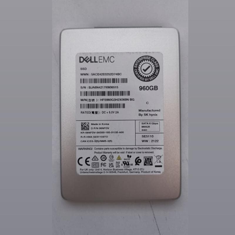 هارد ۹۶۰ گیگابایت HDD DELL EMC — تصویر ۲
